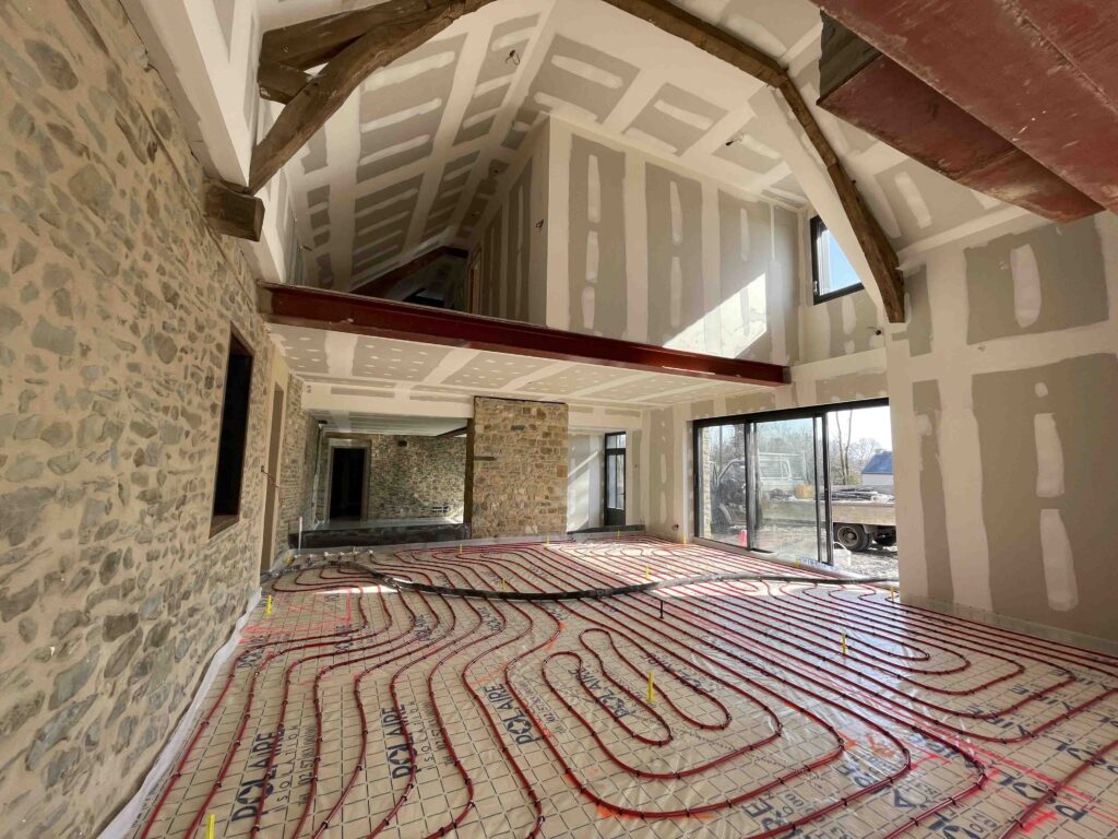 Chantier de rénovation intérieure en cours dans l’Oise